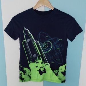 Cat & Jack Rocketship Short Sleeve Shirt for Boys